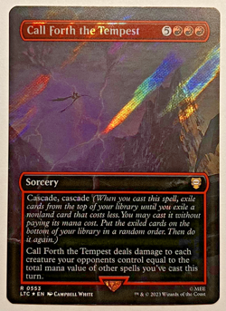 MTG Call Forth the Tempest (Borderless) (Surge Foil) LTC Lord of the Rings NM - Image 1