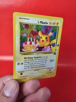 POKEMON TCG BIRTHDAY PIKACHU 24 BLACK STAR PROMO HOLO NM CELEBRATIONS - Image 4