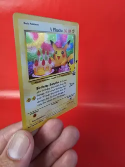 POKEMON TCG BIRTHDAY PIKACHU 24 BLACK STAR PROMO HOLO NM CELEBRATIONS - Image 5