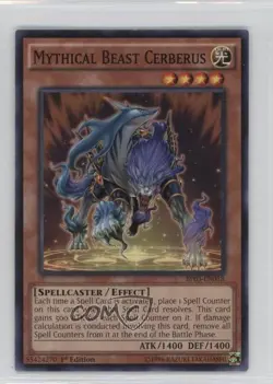 Mythical Beast Cerberus 1st Ed. YuGiOh Battle Pack 3: Monster League #BP03-EN018 - Image 1