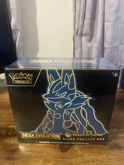 Mega Evolution Lucario Pokemon Center ETB Pokemon TCG Sealed - Image 1