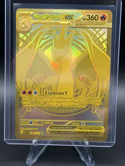 Mega Charizard Y EX 294/217 Gold Hyper Rare, Ascended Heroes, Pokemon TCG (NM) - Image 1