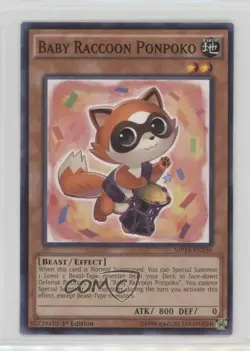 Baby Raccoon Ponpoko 1st Ed. YuGiOh Mega-Tins Mega Pack #MP14-EN136 - Image 1