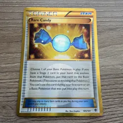 Rare Candy 105/101 - Plasma Blast Gold Secret Rare Pokemon - MP - Image 1