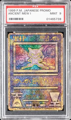 1998-99 POKEMON JPN POKEMON JPN PROMO ANCIENT MEW I PSA 9 - Image 1