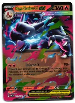 Mega Charizard X ex 013/094 - 🌊 Phantasmal Flames Pokemon TCG 🖤 - M/LP - Image 1