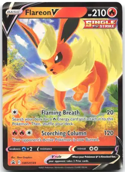 Flareon V SWSH149 Holo Promo Sword & Shield Promo Pokemon Near Mint - Image 1