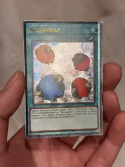 Yugioh Misprint Ultimate Rare Foil Border Shift Scapegoat OP08 NM Euro Print - Image 1