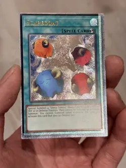 Yugioh Misprint Ultimate Rare Foil Border Shift Scapegoat OP08 NM Euro Print - Image 3