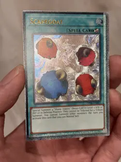 Yugioh Misprint Ultimate Rare Foil Border Shift Scapegoat OP08 NM Euro Print - Image 5