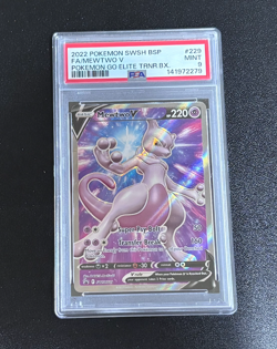 Mewtwo V Swsh229 Swsh: Sword & Shield Promo Cards - PSA 9 - Image 1