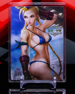Cammy White Street Fighter ACG-SAC Premium Foil Card Waifu Sakimichan Art Anime - Image 1