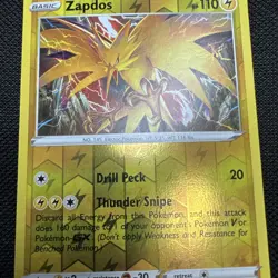 Zapdos Reverse Holo Vivid Voltage Pokemon Card 048/185 - Image 3