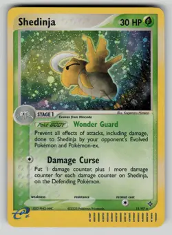 Shedinja 11/97 Holo Rare Dragon Pokemon Holo vLP - swirl - Image 1