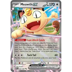 Pokemon TCG Meowth ex 62/88 | Perfect Order | Double Rare Holo | NM/M - Image 1