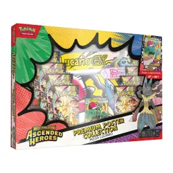 Pokemon Ascended Heroes Premium Poster Collection Mega Lucario New & Sealed - Image 1