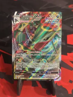Pokemon TCG Rayquaza VMAX Crown Zenith 102/159 Holo Ultra Rare NM Full Art - Image 1