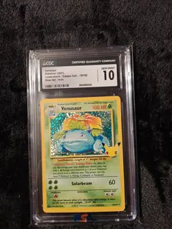 Pokemon Venusaur 15/102 Celebrations Classic Collection Holo CGC Gem Mint 10 - Image 1