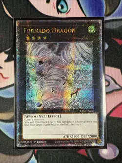 Yugioh Tornado Dragon Quarter Century Secret Rare RA04-EN289 1st Ed NM - Image 1