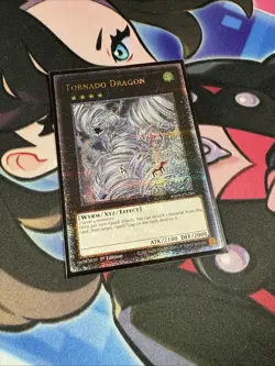 Yugioh Tornado Dragon Quarter Century Secret Rare RA04-EN289 1st Ed NM - Image 3