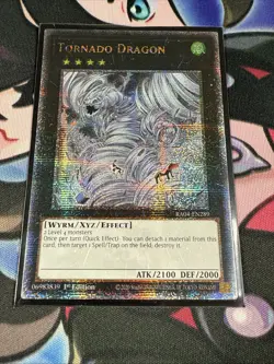 Yugioh Tornado Dragon Quarter Century Secret Rare RA04-EN289 1st Ed NM - Image 4