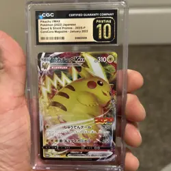 Pokemon TCG Graded Card Lot Japanese Pikachu VMAX Raichu Magneton Holo - Image 1