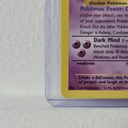 Gengar 20/62 Rare Fossil Pokemon Card TCG NM - Image 5