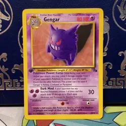 GENGAR 20/62 FOSSIL SET 1ST EDITION POKEMON TCG CCG 1999 NM - Image 1