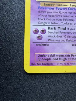 Pokemon TCG Gengar 20/62 Fossil Vintage WOTC Non Holo Rare LP+/NM - Image 4