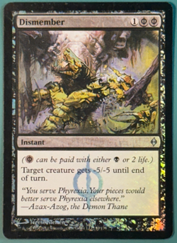MTG FOIL Dismember - First Edition New Phyrexia NPH - LP READ LISTING - Image 1