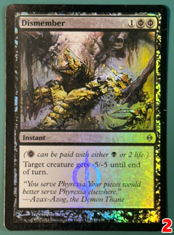 MTG FOIL Dismember - First Edition New Phyrexia NPH - LP READ LISTING - Image 4