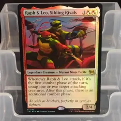 Magic: The Gathering Raph & Leo, Sibling Rivals Showcase Foil TMNT - Image 1