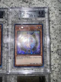 Yugioh BGS CGC Dark Magician Girl COLLECTION Rare Foil Misprints NO NAME SHIFT - Image 4