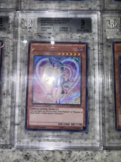Yugioh BGS CGC Dark Magician Girl COLLECTION Rare Foil Misprints NO NAME SHIFT - Image 5