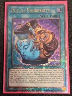 Yugioh Pot Of Prosperity Quarter Century Rare RA01-EN066 1st Edition NM - Image 1