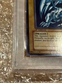 PSA 8 2002 Blue-Eyes White Dragon SDK-001 1st ED Ultra Rare YuGiOh English NM - Image 5