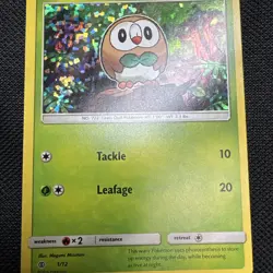 (NM) Rowlet 1/12 Confetti Holo 2016 McDonalds Promo Pokemon Card 317b-4 - Image 3