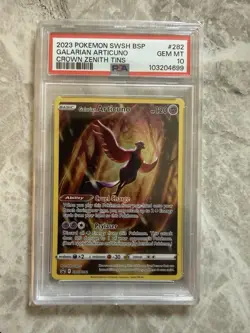 Pokemon Galarian Articuno SWSH282 Black Star Promo PSA 10 Crown Zenith English - Image 1