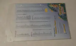 Pokemon TCG Southern Islands Checklist Binder Page Sheet 2001 RARE 8.5x11" - Image 4