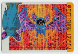 Pokemon 1995 Vending Prism Sparkle Sticker #22 Rev 24 Zubat Charmander Squirtle - Image 1