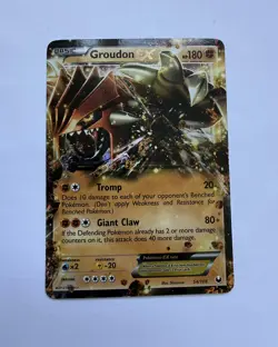 Groudon EX 54/108 Dark Explorers Holo Rare Pokemon LP - Image 1