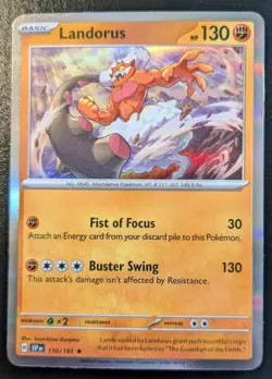 Landorus 110/191 Holo Rare Scarlet & Violet: Surging Sparks Pokemon TCG - Image 1