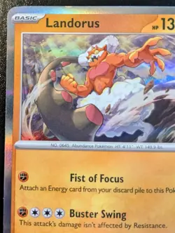 Landorus 110/191 Holo Rare Scarlet & Violet: Surging Sparks Pokemon TCG - Image 2