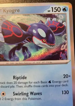 Kyogre 034/132 Holo Rare Mega Evolution Pokemon TCG - Image 3