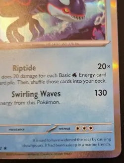Kyogre 034/132 Holo Rare Mega Evolution Pokemon TCG - Image 5