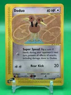 Doduo 73/147 Pokemon Aquapolis NM Free Shipping E-Reader J0 - Image 1