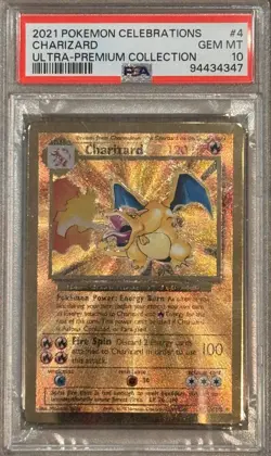 Pokemon Charizard Ultra Premium Collection Celebrations PSA 10 #4 - Image 1