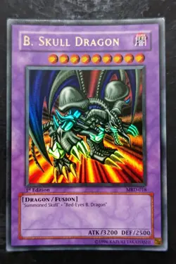 2002 Black Skull Dragon MRD-018 1st ED Ultra Rare YuGiOh Card Asian English - Image 1
