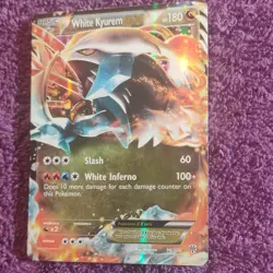 Pokemon White Kyurem EX 96/135 Plasma Storm Full Art Ultra Rare Holo 180 HP - Image 2