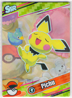 Pichu PM-SSR No. 015 SSR Holo Eif Origin 4.0 Non-TCG Pokemon Chinese - Image 1